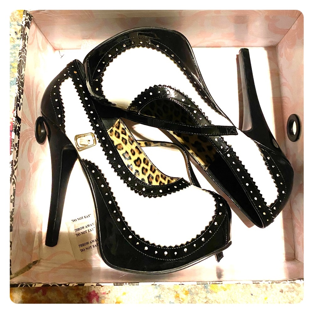 Bordello by Pleaser Teeze-02 patent leather sz 9